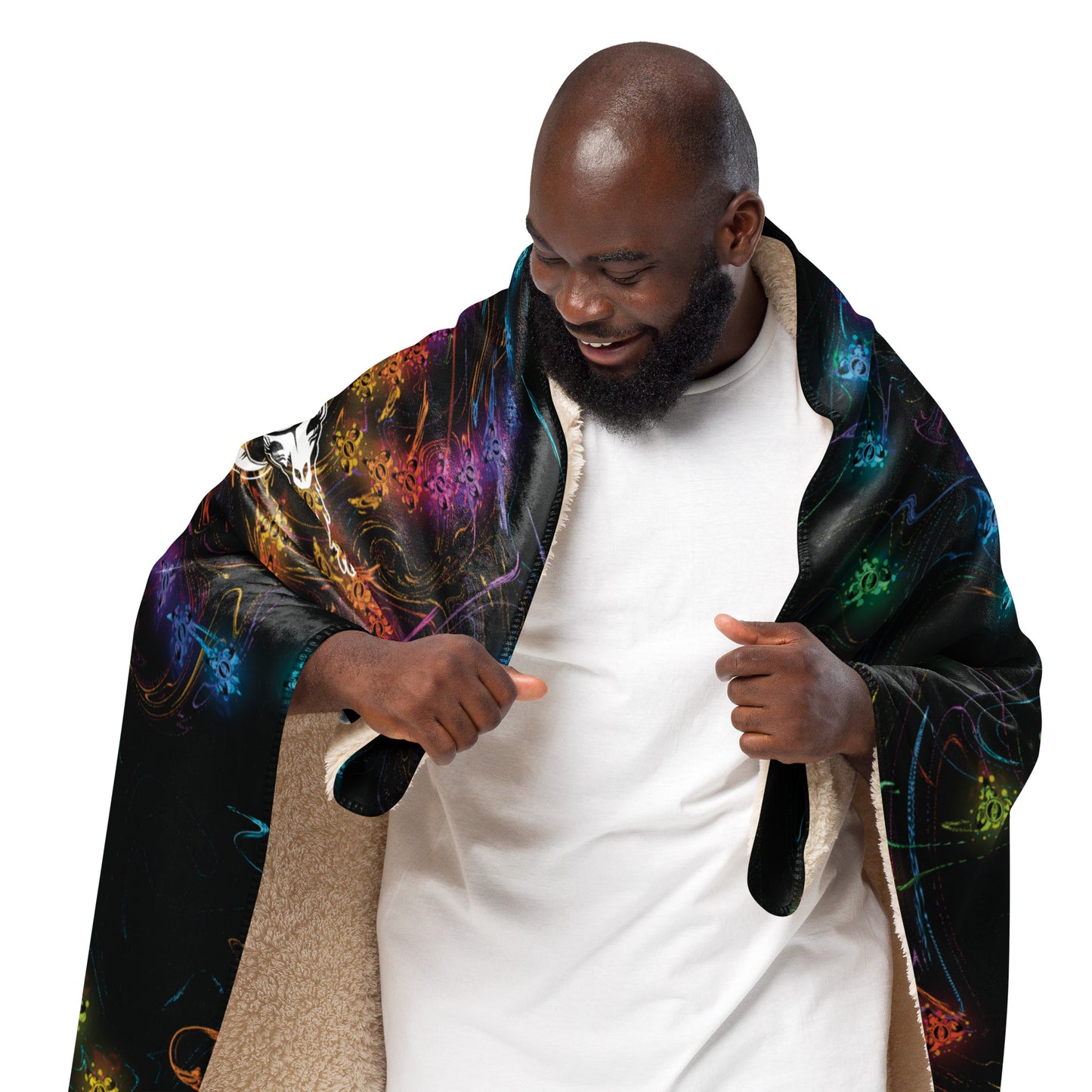 GRATEFUL GOAT Sunburst Sherpa Blanket