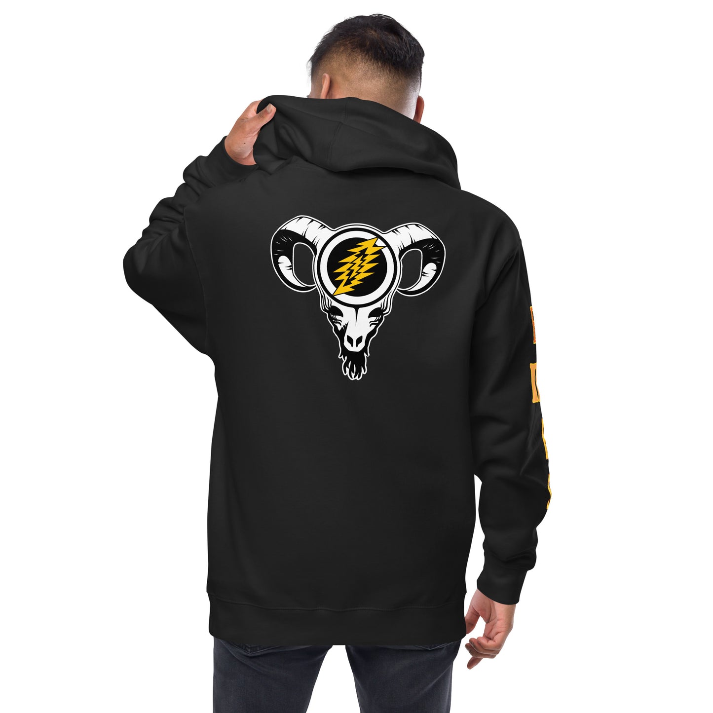 GRATEFUL GOAT unisex fleece zip up hoodie