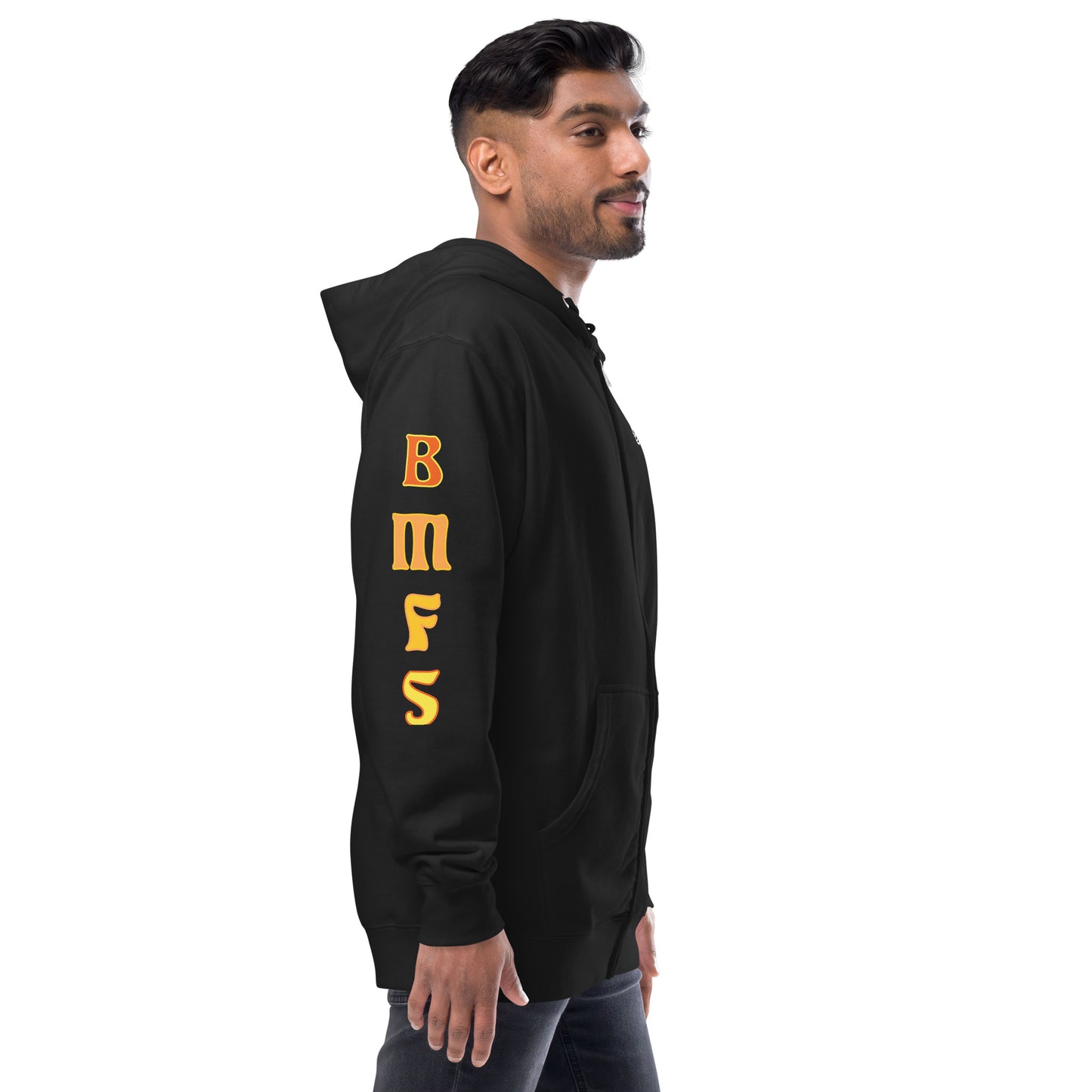 GRATEFUL GOAT unisex fleece zip up hoodie