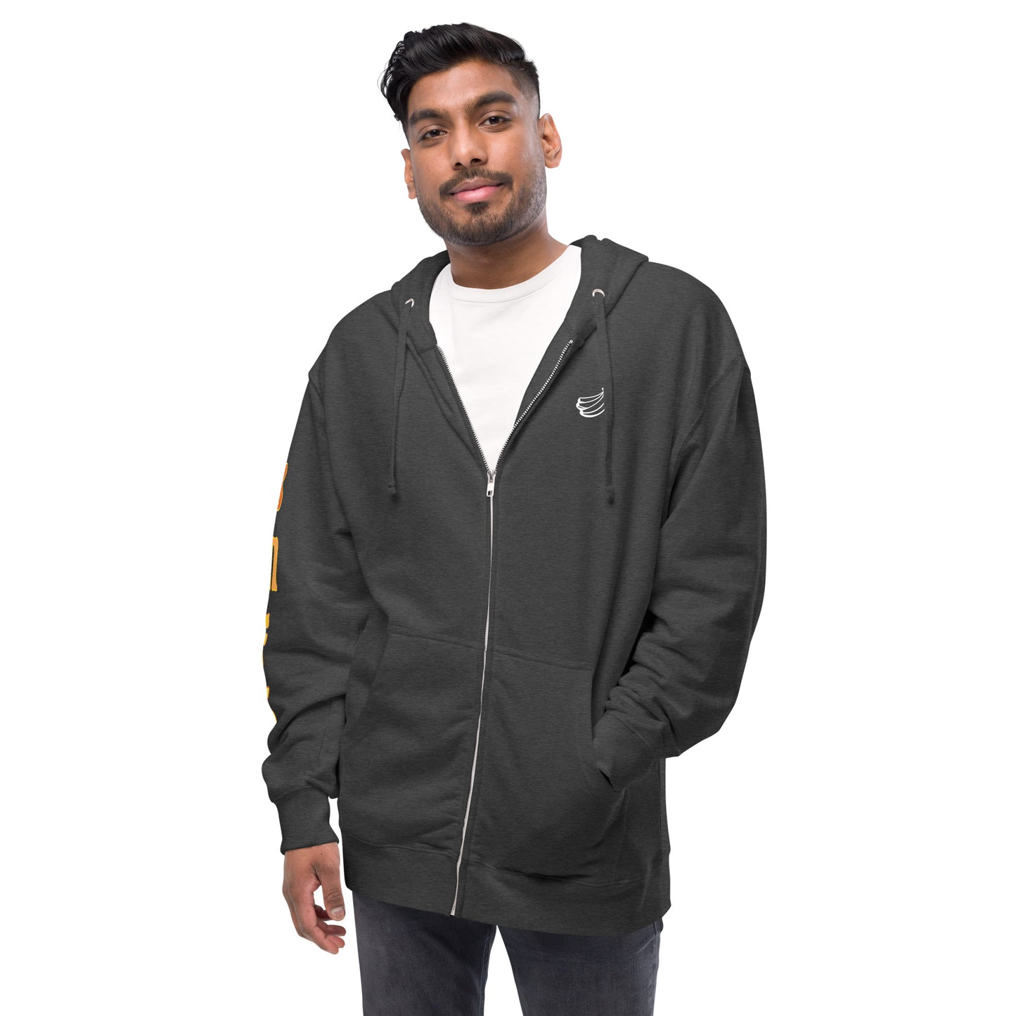 GRATEFUL GOAT unisex fleece zip up hoodie