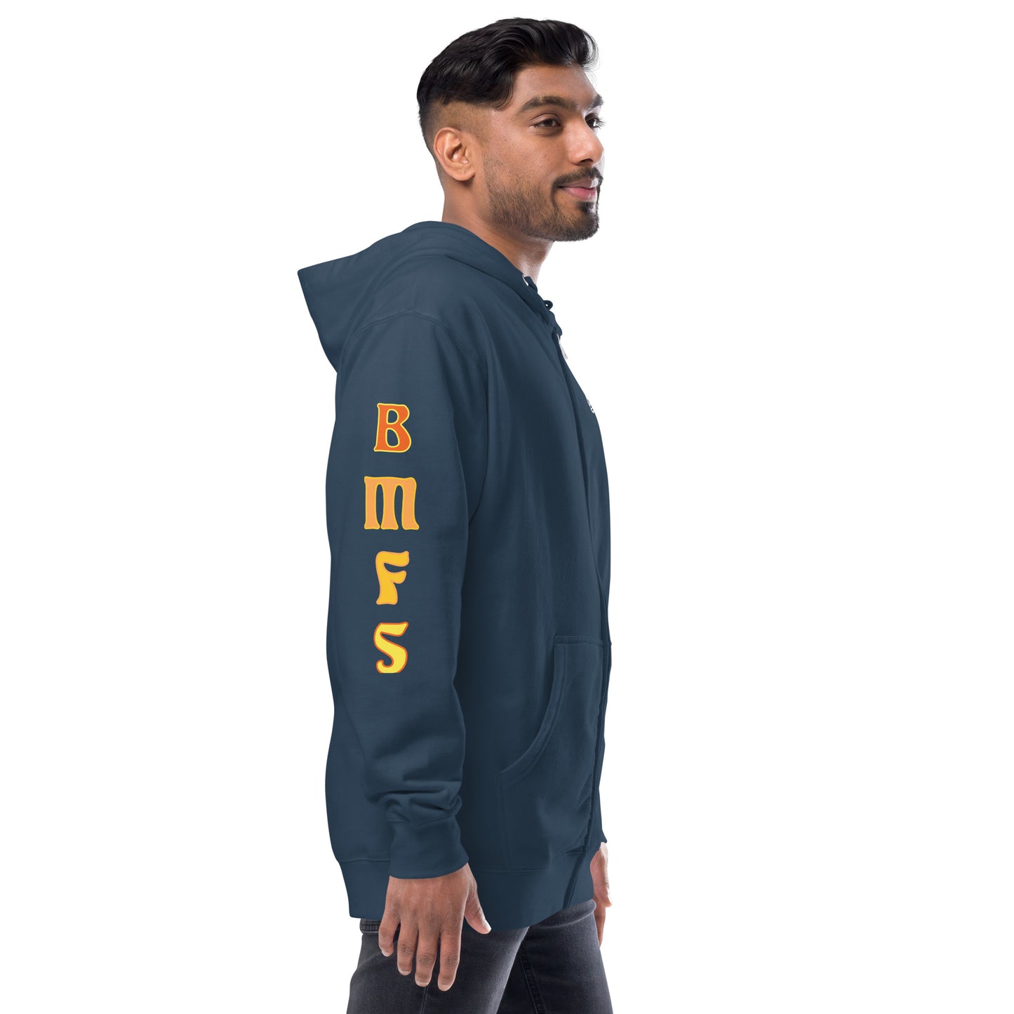 GRATEFUL GOAT unisex fleece zip up hoodie